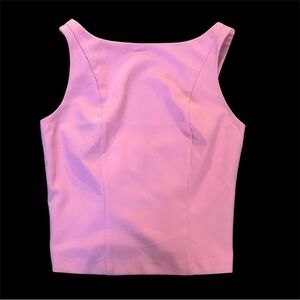 Express High Neck Low Back Button Tailored Tank